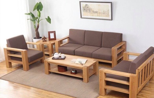 Nên chọn mua sofa gỗ đệm da hay sofa gỗ đệm nỉ Năm 2021